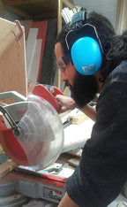 DECIBEL DEFENSE Professional Safety Ear Muffs 37dB NRR - The HIGHEST Rated & MOST COMFORTABLE Ear Protection For Shooting & Industrial Use - THE BEST HEARING PROTECTION...GUARANTEED (BLUE)