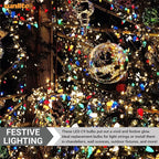 Sunlite 80706 LED C9, Holiday Decorative Light Bulb, 0.4 Watts, E17 Intermediate Base, Faceted Christmas-Lights; Nightlight, Green, 6 Count