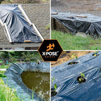Xpose Safety Black Plastic Sheeting (Bulk Full Pallet 50 Pack) – 20' x 100' Rolls – Heavy Duty 3.4 Mil Poly Sheet – Waterproof, Dustproof, Vapor Barrier – for Construction, Painting, Industrial Use