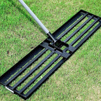 Walensee Lawn Leveling Rake, 7FT 45"x10" Levelawn Tool, Heavy Duty Effort Saving Lawn Level Tool, Steel Handle Lawn Leveler for Yard Garden Golf Course, Ease Level Soil Sand Dirt Surfaces