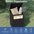 Upgrade 48 Gallon Package Delivery Box for Porch with Sign, Outdoor Storage with Lockable Secure, Large Double Wall Resin Outdoor Package Delivery and Waterproof